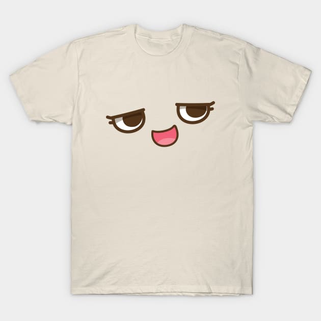 Smirking Cute Face T-Shirt by Tariq-T-art